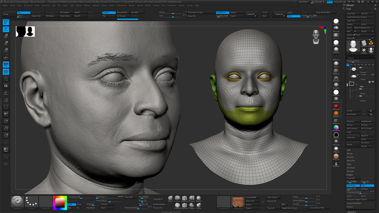 Download Zbrush head sculpt